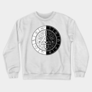 Bill Cipher Black and White Sign Crewneck Sweatshirt